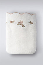 Load image into Gallery viewer, Embroidered Soft Ecru Towel
