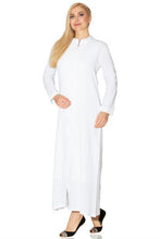 Load image into Gallery viewer, Women&#39;s Lace Detail White Full Coat
