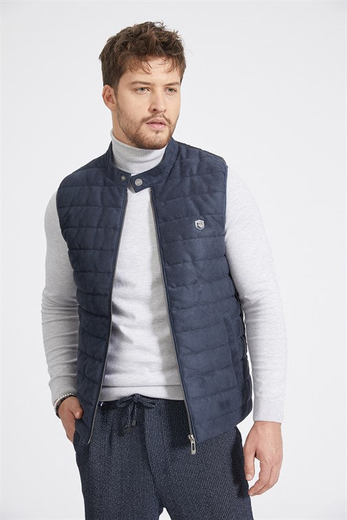 Men's Stand-up Collar Vest