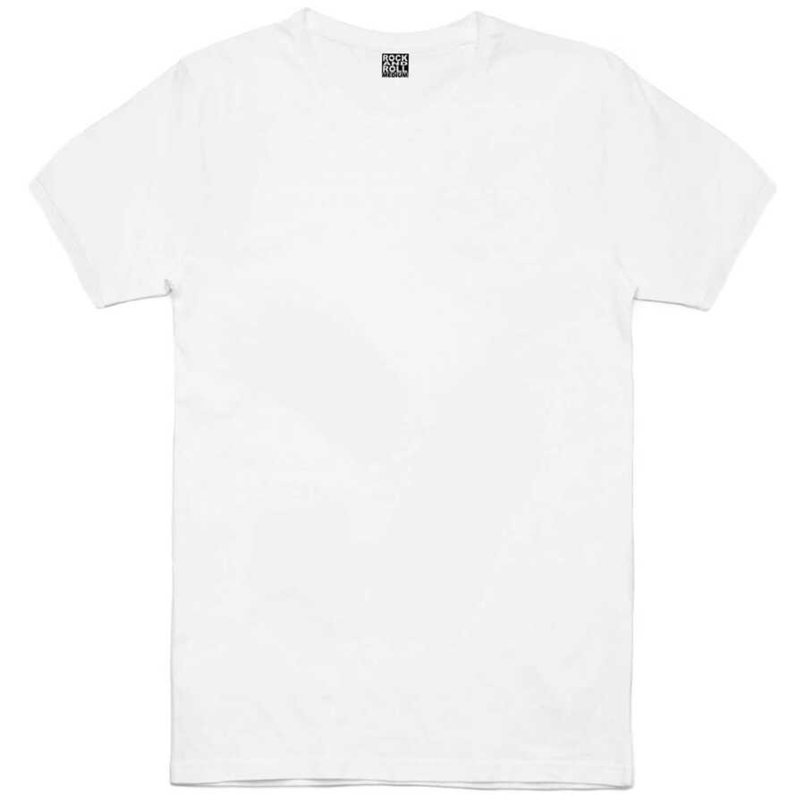 Men's Short Sleeves Basic White T-shirt