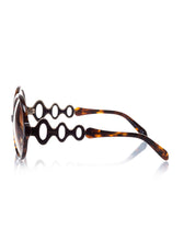 Load image into Gallery viewer, Women&#39;s New Design Patterned Brown Plastic Sunglasses
