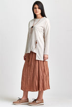 Load image into Gallery viewer, Women&#39;s Beige Blouse &amp; Skirt Set
