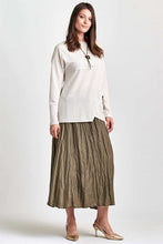 Load image into Gallery viewer, Women&#39;s Blouse &amp; Khaki Skirt Set
