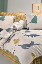 Load image into Gallery viewer, Mustard Single Bed Duvet Cover Set
