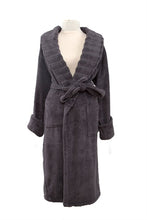 Load image into Gallery viewer, Women&#39;s Pocket Anthracite Bathrobe
