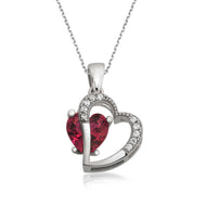 Women's Heart Pendant Silver Necklace