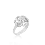 Women's Gemmed Silver Ring