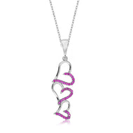 Women's Heart Pendant Silver Necklace