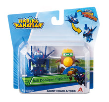 Load image into Gallery viewer, Super Wings Mini Figure- Todd &amp; Agent Chase
