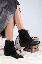 Load image into Gallery viewer, Women&#39;s Black Leather - Swede Boots
