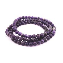 Load image into Gallery viewer, Purple Amethyst Natural Stone 99 Beads Bracelet
