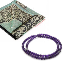 Load image into Gallery viewer, Purple Amethyst Natural Stone 99 Beads Bracelet
