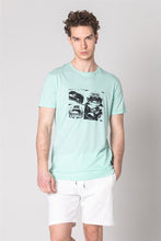 Load image into Gallery viewer, Men&#39;s Printed Mint Green T-shirt
