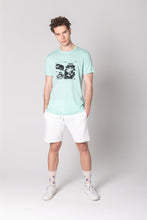 Load image into Gallery viewer, Men&#39;s Printed Mint Green T-shirt
