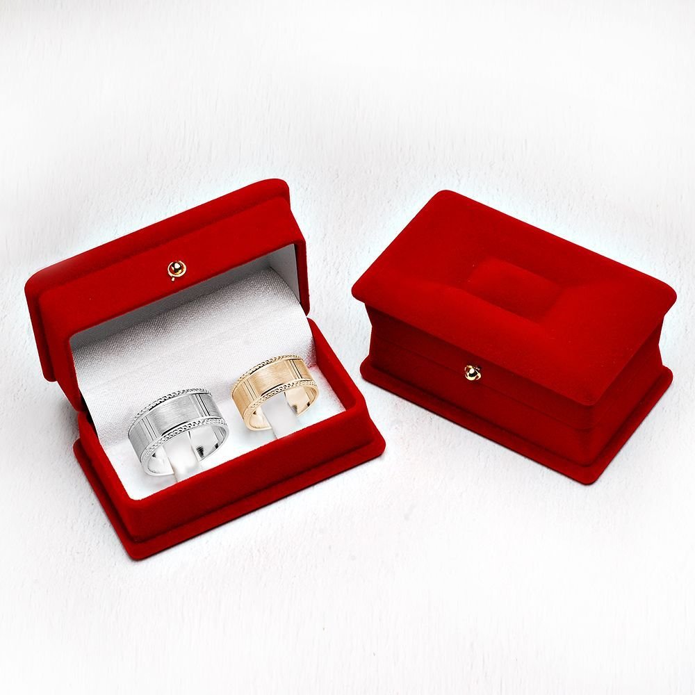 Red Velvet Wedding Ring Box