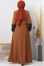 Load image into Gallery viewer, Women&#39;s Oversize Sleeve Detail Ginger Abaya
