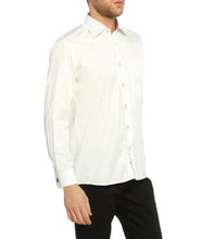 Load image into Gallery viewer, Men&#39;s Oversize Cufflinks Buttoned Classic Cream Micro Fabric Shirt
