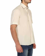 Load image into Gallery viewer, Men&#39;s Classic Cut Short Sleeve Plain Sand Beige Shirt
