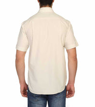 Load image into Gallery viewer, Men&#39;s Classic Cut Short Sleeve Plain Sand Beige Shirt
