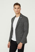 Load image into Gallery viewer, Men&#39;s Flap Pocket Jacquard Slim Fit Jacket
