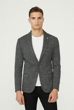 Load image into Gallery viewer, Men&#39;s Flap Pocket Jacquard Slim Fit Jacket
