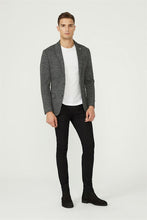 Load image into Gallery viewer, Men&#39;s Flap Pocket Jacquard Slim Fit Jacket

