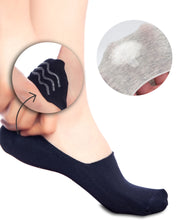 Load image into Gallery viewer, Women&#39;s Navy Blue Bamboo Non-Slip Babette Socks
