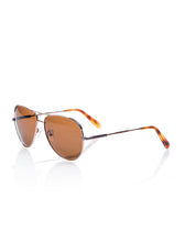 Load image into Gallery viewer, Unisex Brown Lens Metal Frame Sunglasses
