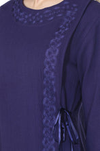 Load image into Gallery viewer, Women&#39;s Embroidered Purple Abaya
