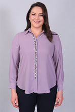 Load image into Gallery viewer, Women&#39;s Oversize Purple Shirt
