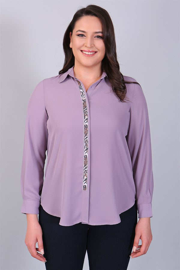 Women's Oversize Purple Shirt