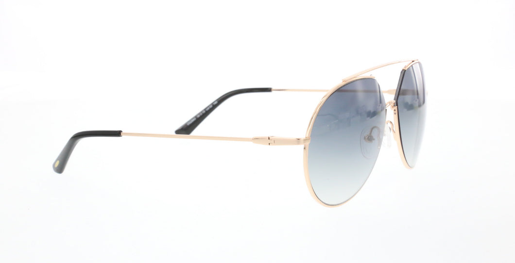 Unisex Gold Metal Sunglasses