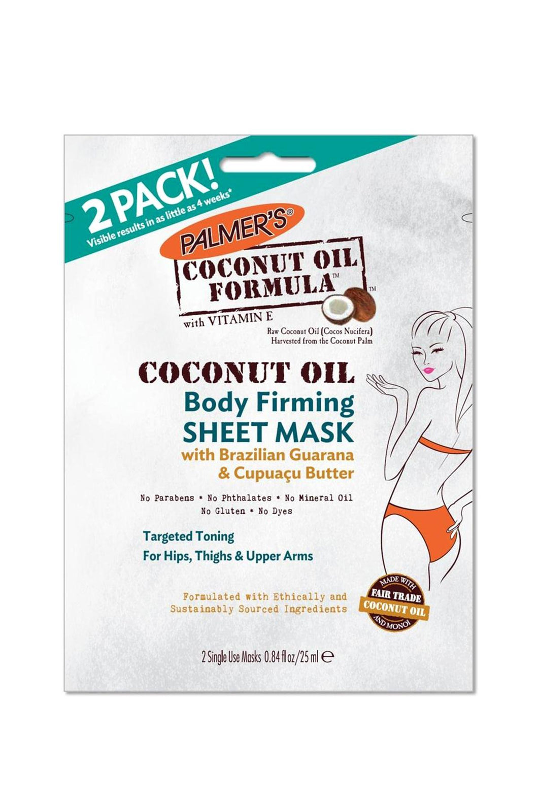 Coconut Oil Formula Body Firming Sheet Mask - 125 gr