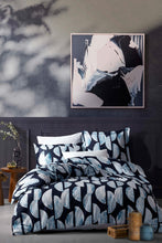 Load image into Gallery viewer, Moon Pattern Cotton Satin Double Bed Duvet Cover Set
