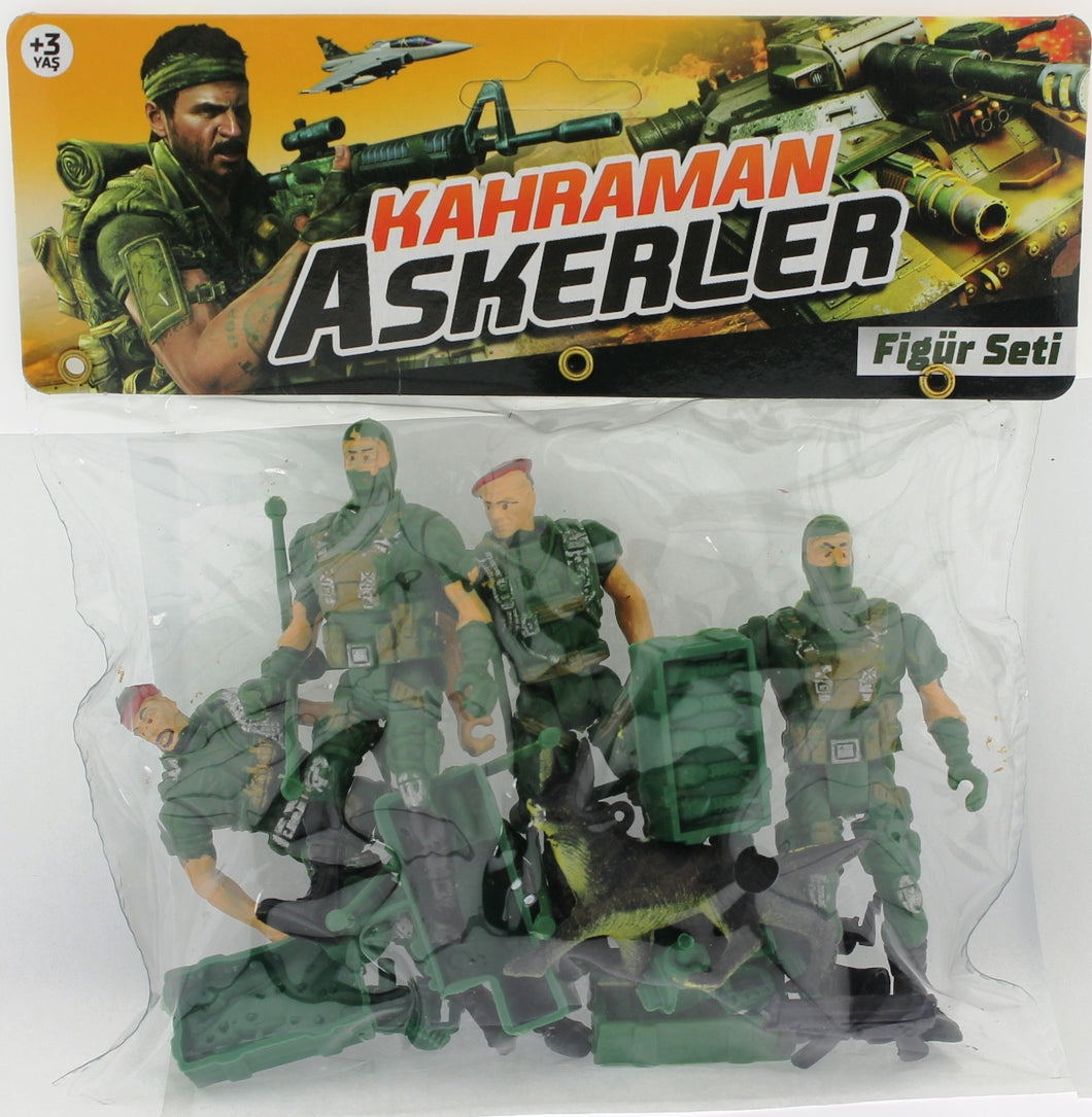 Soldier Figure Set With Bag