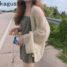 Load image into Gallery viewer, Kaguster Knitted Cardigan women plus size Summer cardigan Sweater women Loose Hollow coat kardigan Sweter Cardigans korean top
