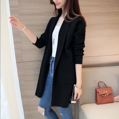Women Long Cardigan Casual Sweater Knitted for Women Jacket Tops
