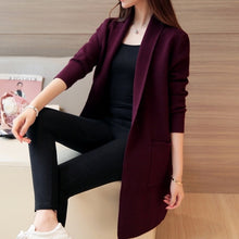 Load image into Gallery viewer, Women Long Cardigan Casual Sweater Knitted for Women Jacket Tops
