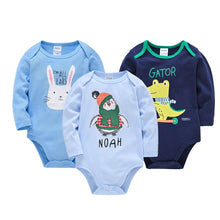 Load image into Gallery viewer, Kavkas Baby Boys Girls Bodysuit 6 PCS 3 PCS Long Sleeve 100% Cotton Baby Clothes 0-12 months Newborn body bebe Jumpsuit Clothing
