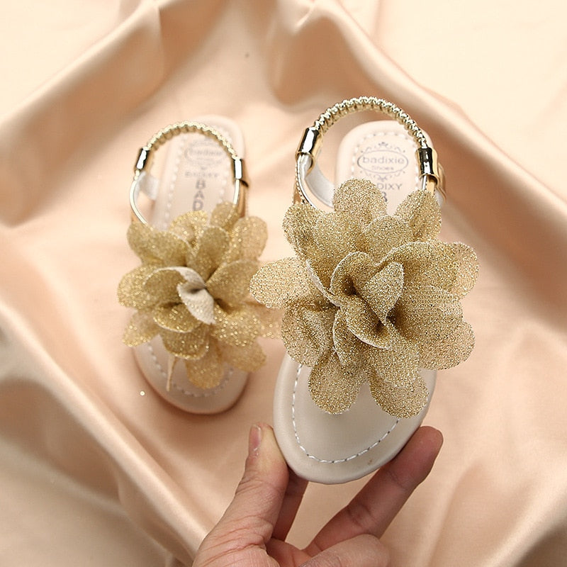 Girls Baby Sandals Bohemia Flowers Fashion Soft Sole Shoes