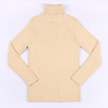 Load image into Gallery viewer, 2021 Autumn Baby Boys Girls Turtleneck Sweaters Sweater Kids Sweaters For Winter Knitted Bottoming Boys Sweaters Vetement Enfant
