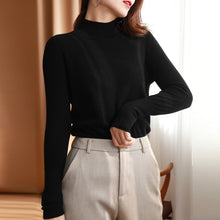 Load image into Gallery viewer, autumn winter chic bottom sweaters women fashion turtleneck pullover slim long sleeve 2021 knitted Jumper Soft Warm Pull Femme
