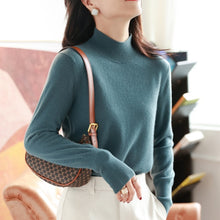 Load image into Gallery viewer, autumn winter chic bottom sweaters women fashion turtleneck pullover slim long sleeve 2021 knitted Jumper Soft Warm Pull Femme
