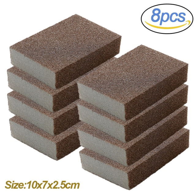 1/2/4/5/6/8Pcs Kitchen Sponge Pot & Cooktop  Carbon& Rust Eraser
