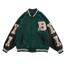 Load image into Gallery viewer, Women Coats and Jackets Hip Hop High Street Bomber Jackets Baseball Uniforms 2021 New Female Casual Loose Stitching Jacket Tops
