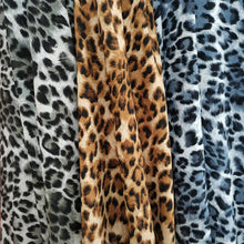 Load image into Gallery viewer, Leopard Fabric Skirt Chiffon Stretchy Fashion Shirts cloth Fabric Colorful Classic Material
