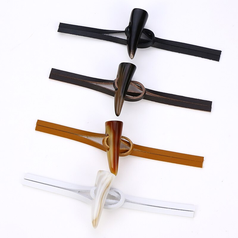 4 Pairs Leather Horn Toggle Closure Buttons Jacket Duffle Coat Shawl Fasteners Resin Button Clothes Sewing DIY Craft Accessories