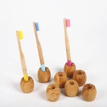 Load image into Gallery viewer, 1PCS Eco-Friendly Bamboo Toothbrush Holder Wooden for Zero Waste program
