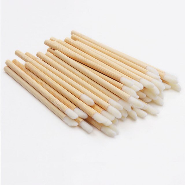 500 pcs Bamboo Stick Applicator Lip Gloss Brush Biodegradable ECO Friendly