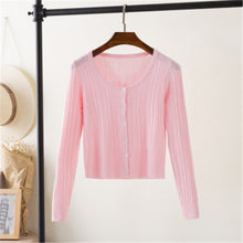 Load image into Gallery viewer, sweters women 2018 Korean loose short sweater spring and autumn long-sleeved women&#39;s cardigan top pull femme women tops PZ159
